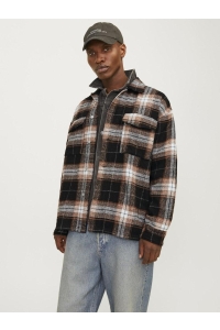 JACK&JONES ORIGINALS JORVESTERBRO CHECK OVERSHIRT LS SN black