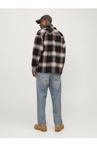 JACK&JONES ORIGINALS JORVESTERBRO CHECK OVERSHIRT LS SN black