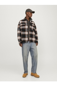 JACK&JONES ORIGINALS JORVESTERBRO CHECK OVERSHIRT LS SN black