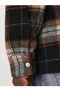 JACK&JONES ORIGINALS JORVESTERBRO CHECK OVERSHIRT LS SN black