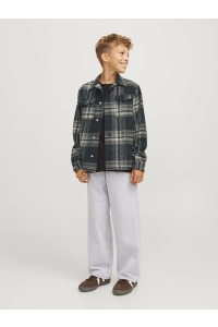 jack en jones boys JORVESTERBRO CHECK OVERSHIRT LS JNR forest river