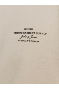 JACK%JONES PREMIUM JPRBLACHAD BRANDING SWEAT CREW NECK: silver lining/white print