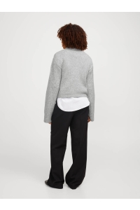 JACK&JONES ORIGINALS JXROSANNA ROLL NECK KNIT light grey melange
