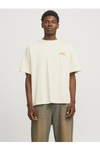 JACK&JONES ORIGINALS JORROXBURY TYPE TEE SS CREW NECK antique white