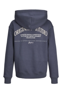 jack en jones boys JORFREDERIKSBERG MARGATE SWEAT HO B: nightshadow blue/loose