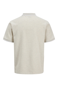 JJEAUSTIN POLO SS NOOS antique white/play & melange