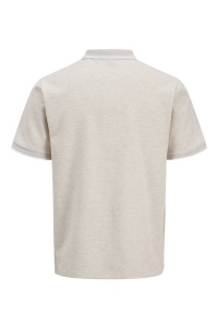 JJEAUSTIN POLO SS NOOS antique white/play & melange