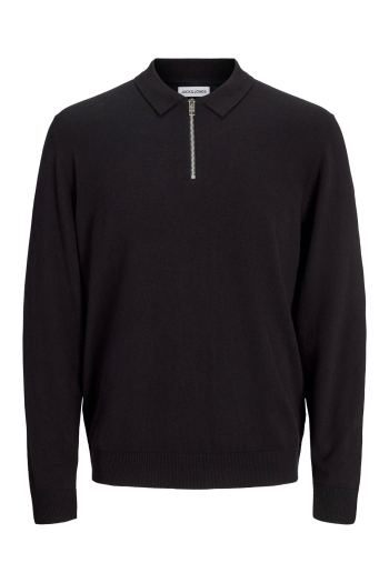  JJEEMIL KNIT POLO HALF ZIP LS NOOS