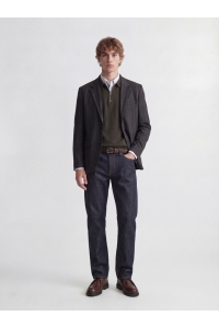 JJEEMIL KNIT POLO HALF ZIP LS NOOS rosin