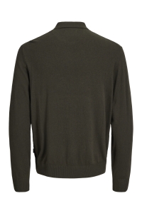 JJEEMIL KNIT POLO HALF ZIP LS NOOS rosin