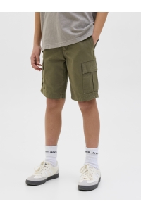 jack en jones boys JPSTCOLE BARKLEY JJCARGO SHORTS SN : olive night