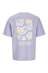 JACK&JONES ORIGINALS JJEAMES TEE SS CREW NECK languid lavender