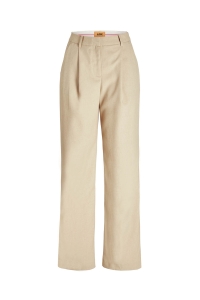JACK&JONES ORIGINALS JXELLIS STRUCTURED WIDE HW PANT TLR: feather gray/structured