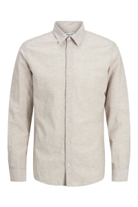jack en jones boys JJEBREEZE LINEN BLEND SHIRT LS SN J: crockery