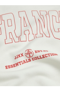 JACK&JONES ORIGINALS JXMERLE SPRING RLX SHORT LS CREW SW: vanilla ice/san francisco
