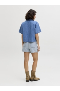 Jack and Jones JXGRETA HW DENIM SKORT DNM SN light blue denim/r738