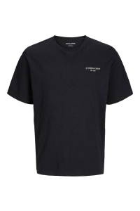 JACK&JONES ORIGINALS JJJEFF MONOCHROME TEE SS CREW NECK black