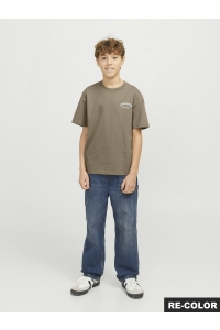jack en jones boys JJEBRANDES BACKP RELAXED TEE SS SN : coriander