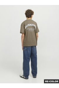 jack en jones boys JJEBRANDES BACKP RELAXED TEE SS SN : coriander