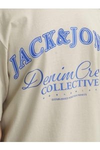 jack en jones boys JJEBRANDES BACKP RELAXED TEE SS SN : moonbeam