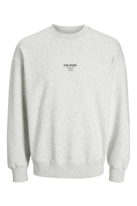 JJEURBAN EDGE STUDIO SWEAT CREW NOO: white melange