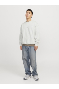 JJEURBAN EDGE STUDIO SWEAT CREW NOO: white melange