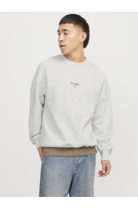 JJEURBAN EDGE STUDIO SWEAT CREW NOO: white melange