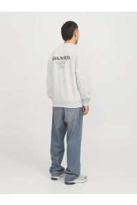 JJEURBAN EDGE STUDIO SWEAT CREW NOO: white melange