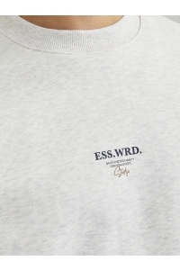 JJEURBAN EDGE STUDIO SWEAT CREW NOO: white melange