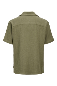 Jack and Jones JORCOBA STRIPE RESORT SHIRT SS SN dusty green