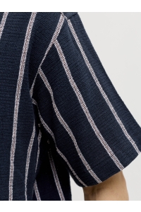 Jack and Jones JORCOBA STRIPE RESORT SHIRT SS SN sky captain/stripes