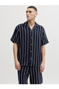 Jack and Jones JORCOBA STRIPE RESORT SHIRT SS SN sky captain/stripes