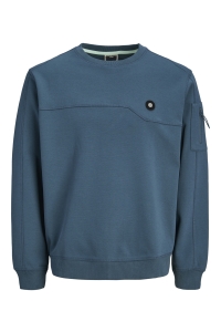JACK&JONES ORIGINALS JCOJOE SWEAT CREW NECK SMU orion blue
