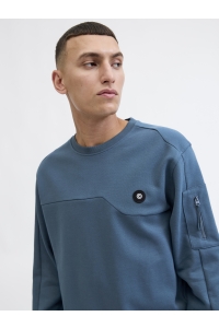 JACK&JONES ORIGINALS JCOJOE SWEAT CREW NECK SMU orion blue