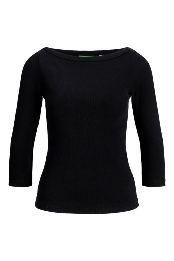 JACK&JONES ORIGINALS JXFIFI STR 3/4 BOATNECK TOP JRS NOO: