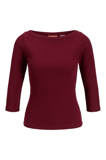 JACK&JONES ORIGINALS JXFIFI STR 3/4 BOATNECK TOP JRS NOO: