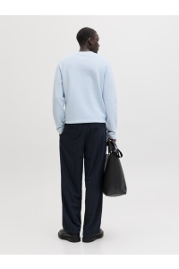 JACK%JONES PREMIUM JPRBLAMILANO SPRING KNIT CREW NECK : chambray blue/twist