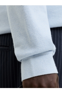 JACK%JONES PREMIUM JPRBLAMILANO SPRING KNIT CREW NECK : chambray blue/twist