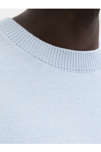 JACK%JONES PREMIUM JPRBLAMILANO SPRING KNIT CREW NECK : chambray blue/twist