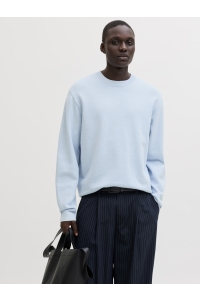 JACK%JONES PREMIUM JPRBLAMILANO SPRING KNIT CREW NECK : chambray blue/twist