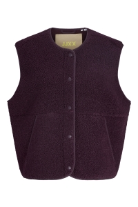 Jack and Jones JXVERA TEDDY VEST OTW SN winetasting