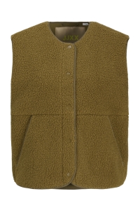 Jack and Jones JXVERA TEDDY VEST OTW SN nutria