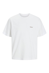 JACK&JONES ORIGINALS JORPAROS EASTER SKETCH TEE SS CREW : bright white/palms