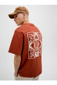 JACK&JONES ORIGINALS JORPAROS EASTER SKETCH TEE SS CREW : arabian spice