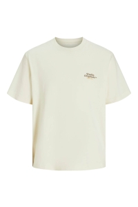 JACK&JONES ORIGINALS JORPAROS ELEMENT BACK TEE SS CREW N: antique white