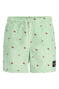 jack en jones boys JPSTMAUI JJSWIM MINI STRIPE AKM JNR summer green
