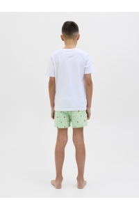 jack en jones boys JPSTMAUI JJSWIM MINI STRIPE AKM JNR summer green