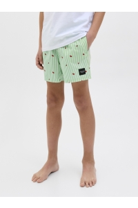 jack en jones boys JPSTMAUI JJSWIM MINI STRIPE AKM JNR summer green
