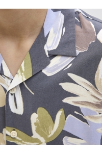 jack en jones boys JORLUKE VARENNA AOP SHIRT SS JNR iron gate