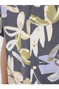 jack en jones boys JORLUKE VARENNA AOP SHIRT SS JNR iron gate